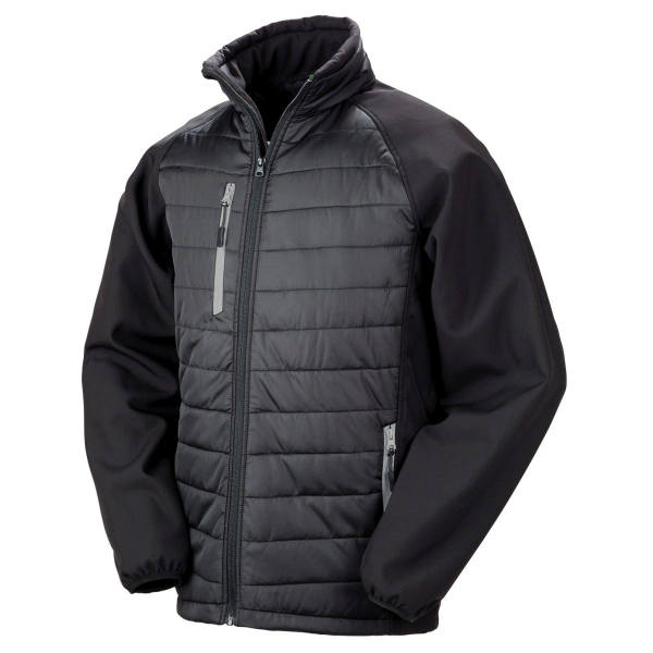 Black Compass Softshell-Steppjacke