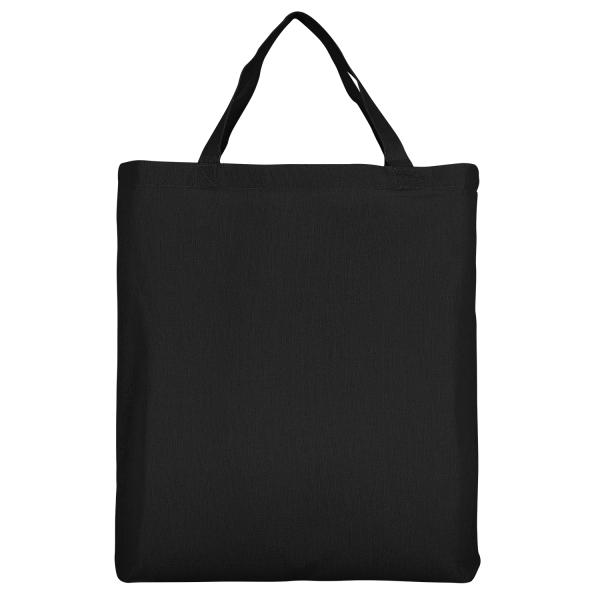 Baumwolltasche mit 2 kurzen Henkeln und Bodenfalte