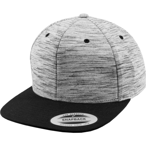 Stripes Melange Crown Snapback Cap