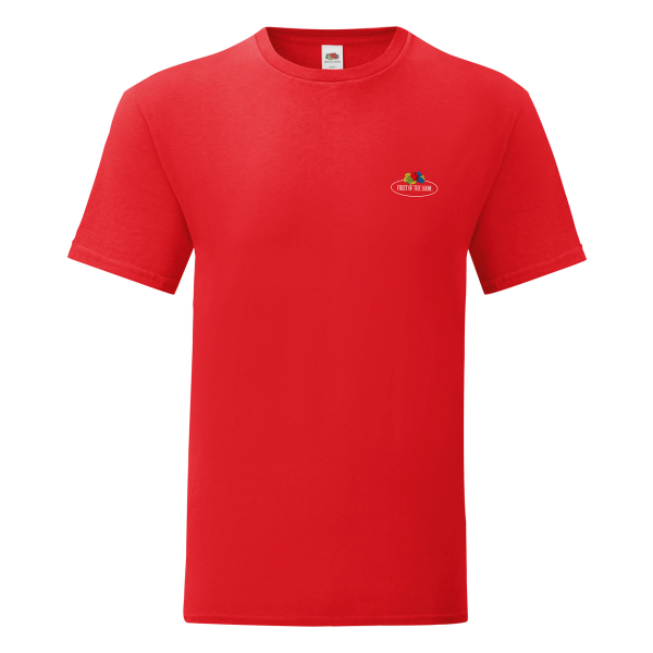 Fruit of the Loom Iconic T-Shirt mit kleinem Vintage-Logo