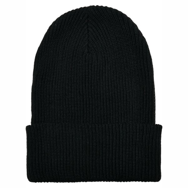 Recycled Yarn Ribbed Knit Beanie