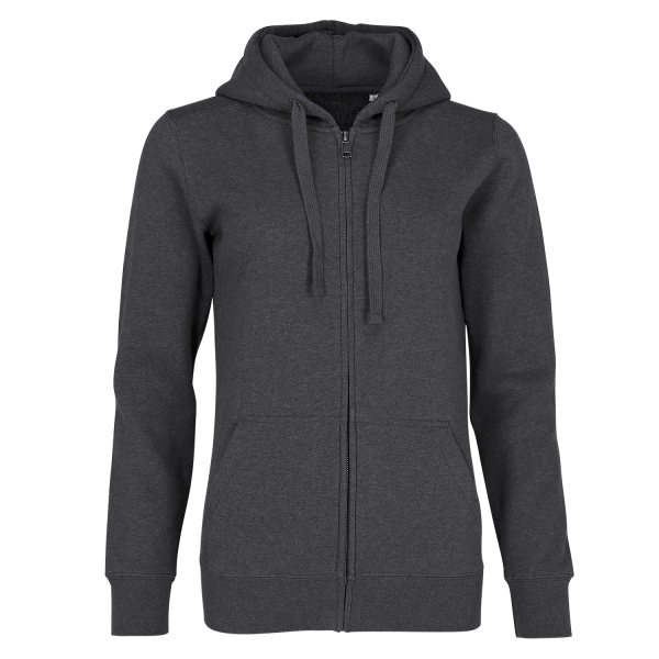 Damen Authentic Melange Zipped Hood Sweat