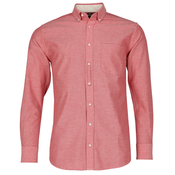 Tailliertes Washed Oxford Hemd – Langarm
