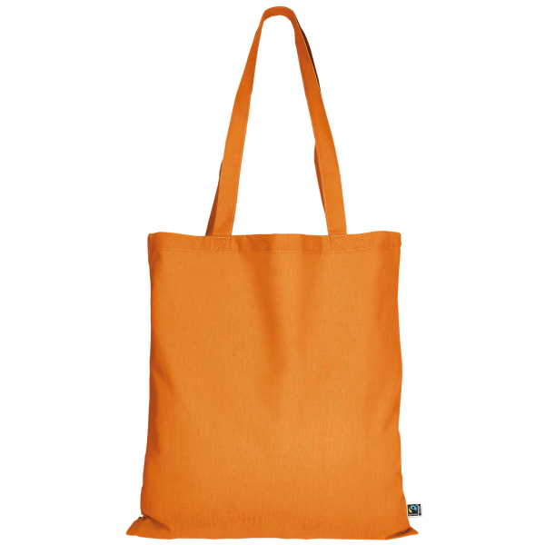 Tasche aus Fairtrade-Baumwolle mit zwei langen Henkeln