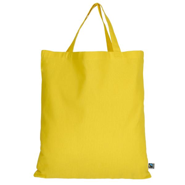 Tasche aus Fairtrade-Baumwolle mit zwei kurzen Henkeln