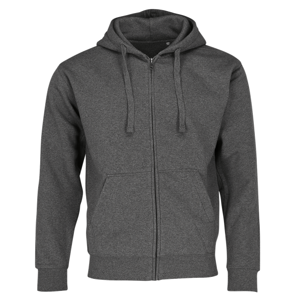 Authentic Melange Zipped Hood Sweat