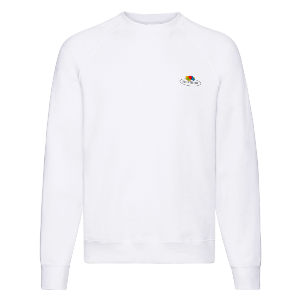 Fruit of the Loom Raglan Sweat mit kleinem Vintage-Logo