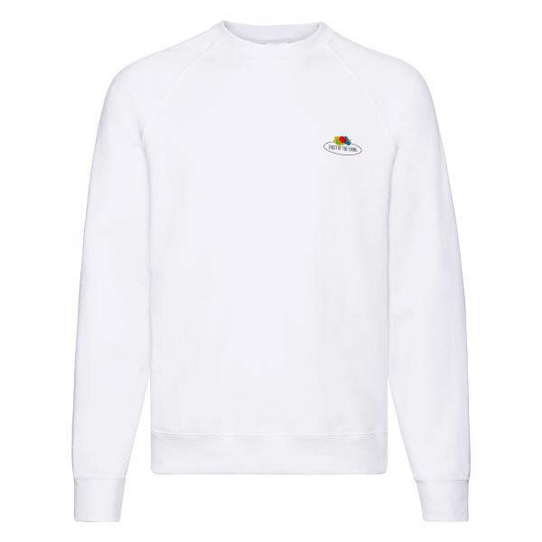 Fruit of the Loom Raglan Sweat mit kleinem Vintage-Logo