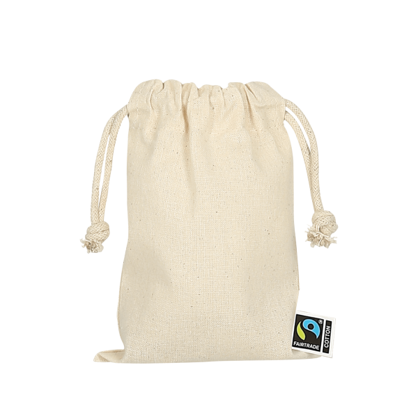 Texxilla Zuziehbeutel aus Fairtrade-Baumwolle, 10 x 14 xm